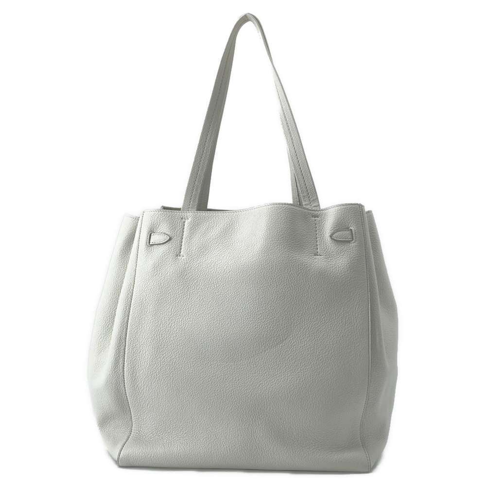 Celine Cabas Phantom Leather Tote Bag Shoulder White - Picture 3 of 12